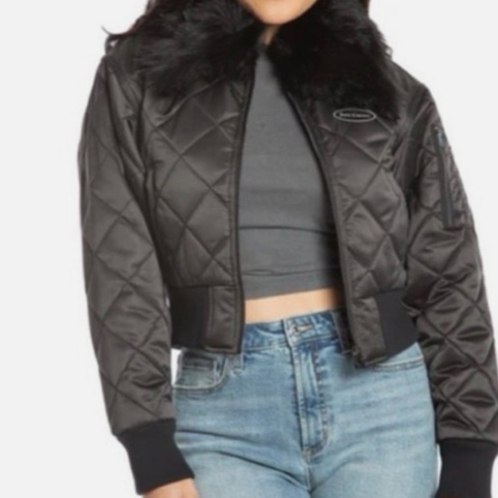 Juicy Couture BUNDLE 4 = Jacket 2x, Black puffer nwt, & pink jean nwt